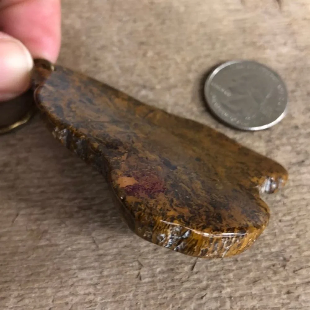 Handcrafted Jasper Rock Keychain